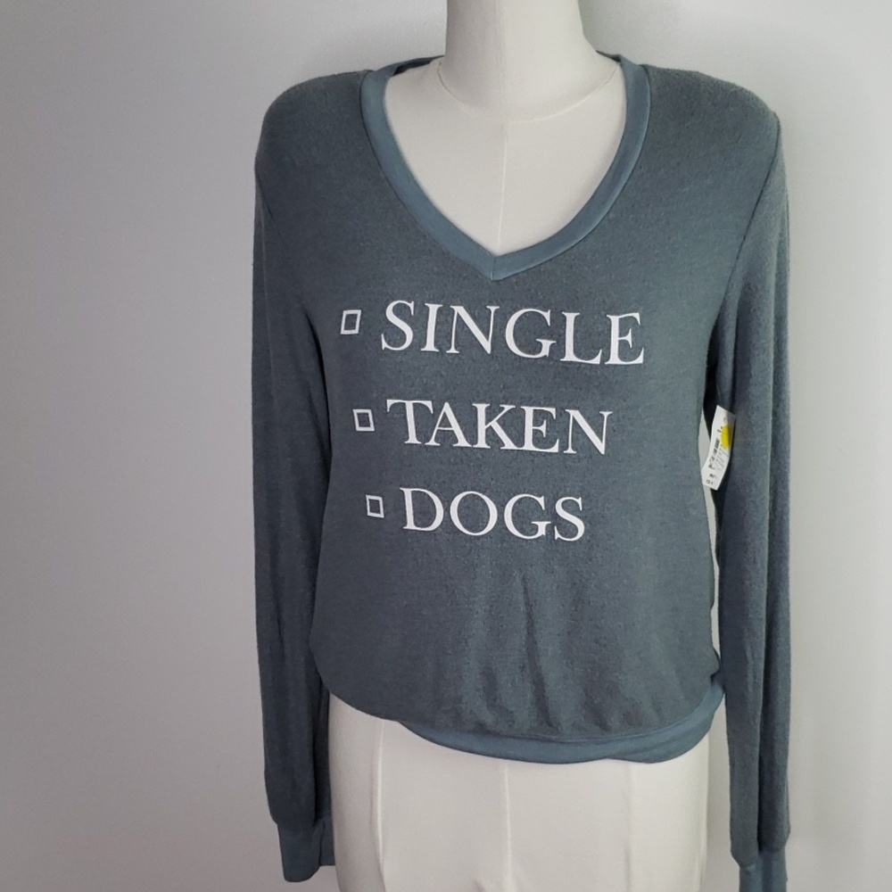 NWT Wildfox V Neck Swestshirt Size Small